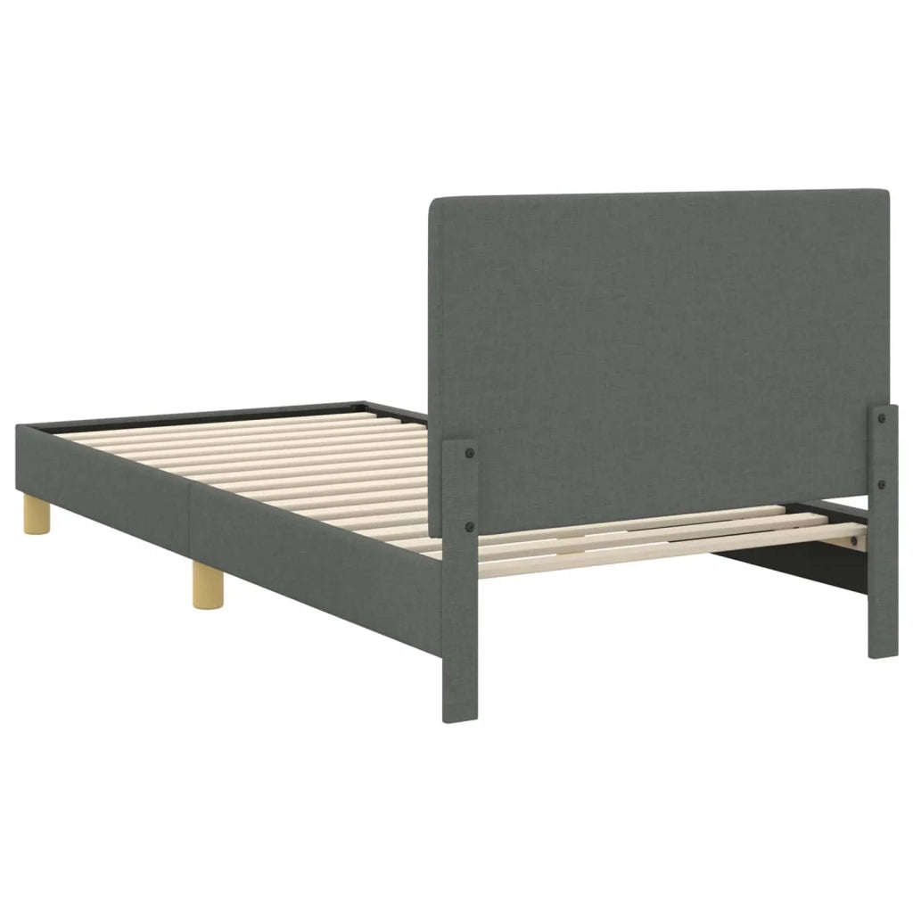 Struttura letto Bambini | Letto Infantile | Lettino con testata Grigio scuro 80 x 200 cm