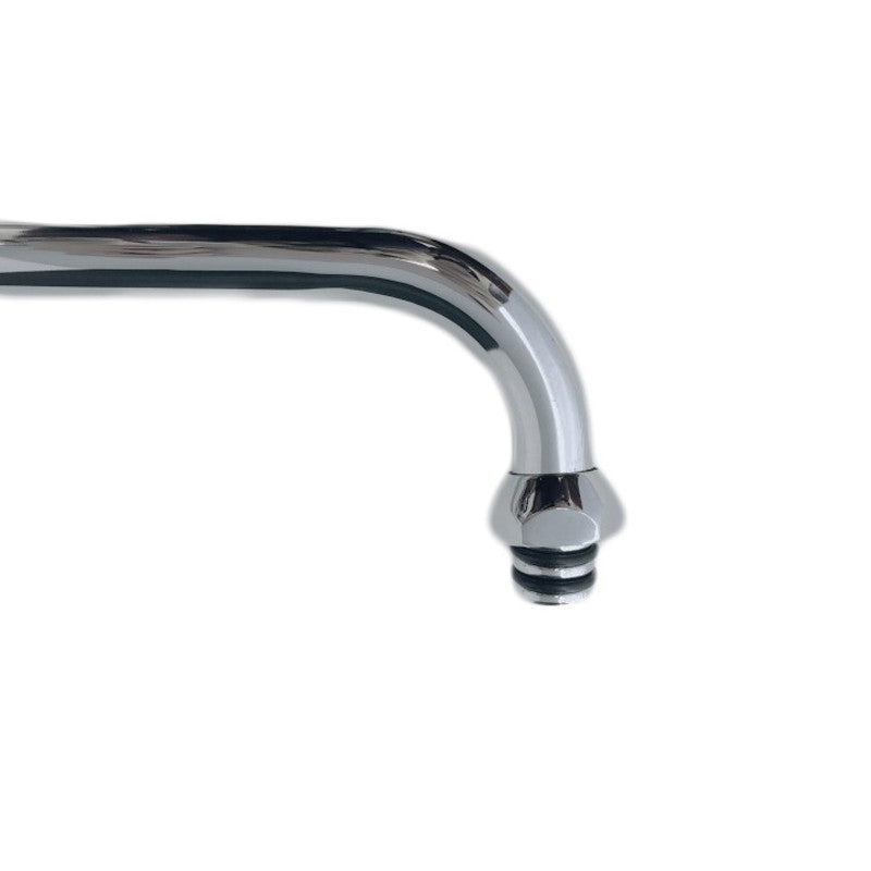 Canna becco con attacco universale per rubinetto lavello, lunga 25 cm