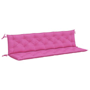 Cuscini per Panca da Giardino 2 pz-Cuscini per panchina da esterno Rosa 200x50x7 cm in Tessuto