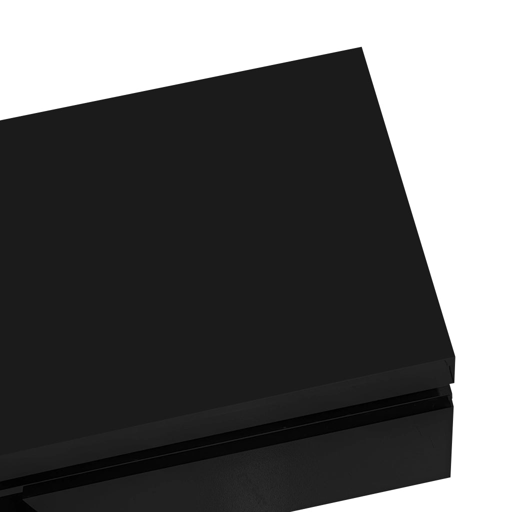 TAVOLINO DA CAFFÈ 100x50x40,3 cm Nero Lucido con LED e cassetto