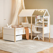 letto bambini legno bianco 90 x 200 cm
