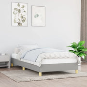Giroletto senza Materasso Grigio Chiaro 90x200 cm Tessuto 346786