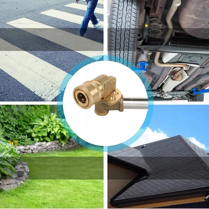 Adattatore Girevole per Ugello 1/4" – Compatibile con Idropulitrici Rosfix, Lavor | Pressione Max 4500 PSI