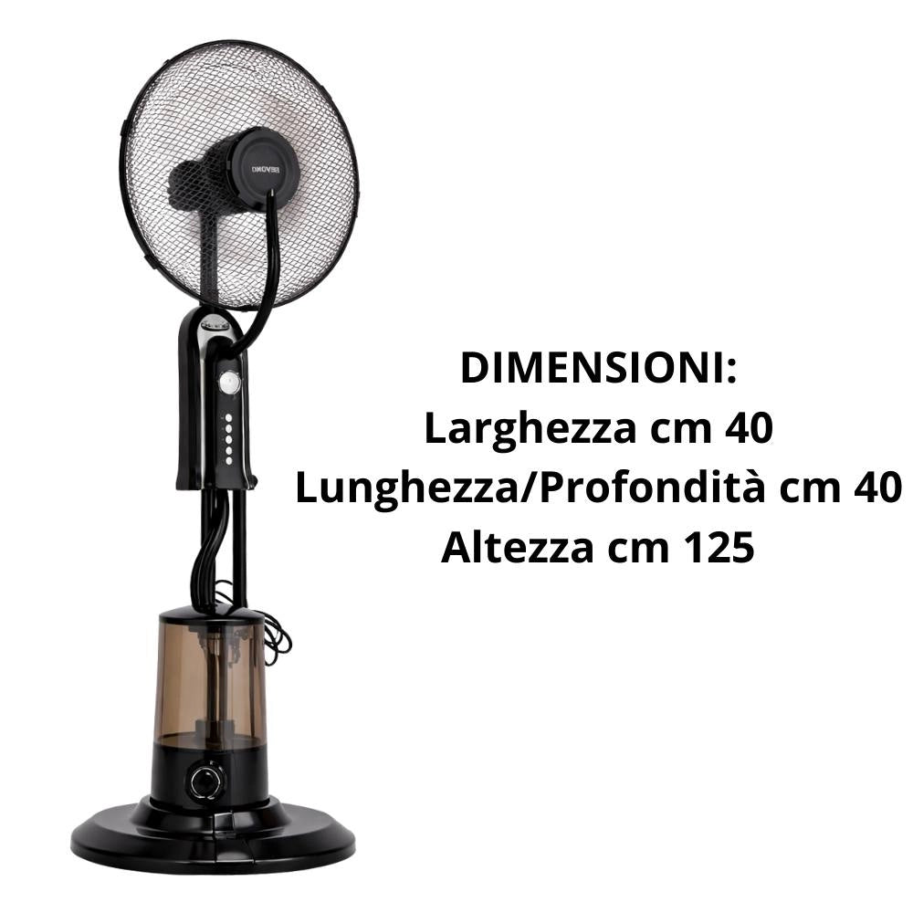 Ventilatore nebulizzante zephir zst42p con telecomando e timer