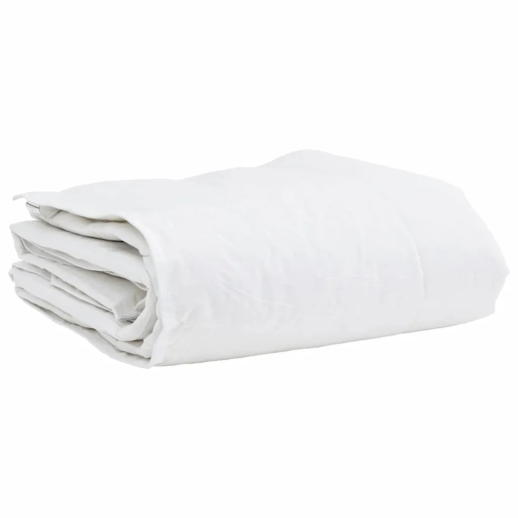 vidaXL Set di piumini con cuscino 2 pcs Bianco 140 x 200 cm Piume