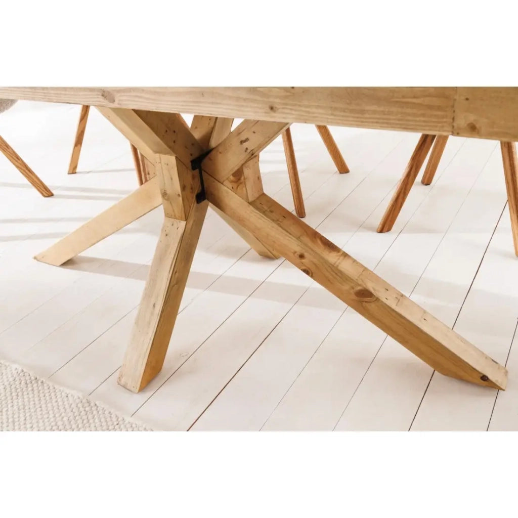 Tavolo da pranzo LOVARK – Rettangolare 200 cm – Legno massiccio di pino