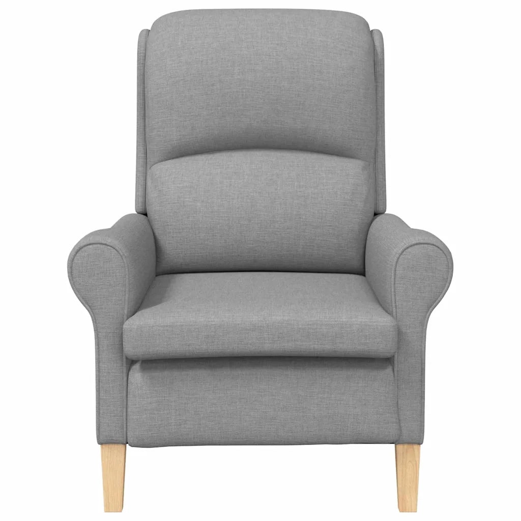 Poltrona-Divano Sedia-Poltroncina Grigio chiaro Tessuto 428568