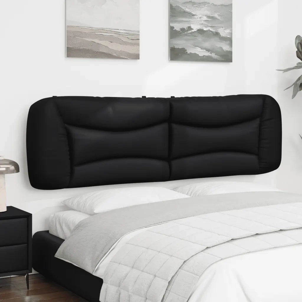 Cuscino testiera Nero 180 cm in Similpelle 374642
