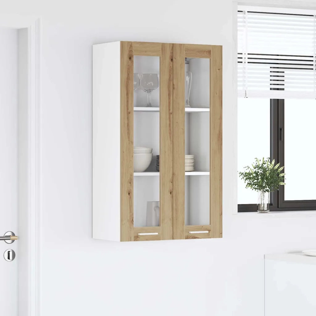 Armadio pensile con porta Rovere artigianale 60 x 31 x 100 cm 884393