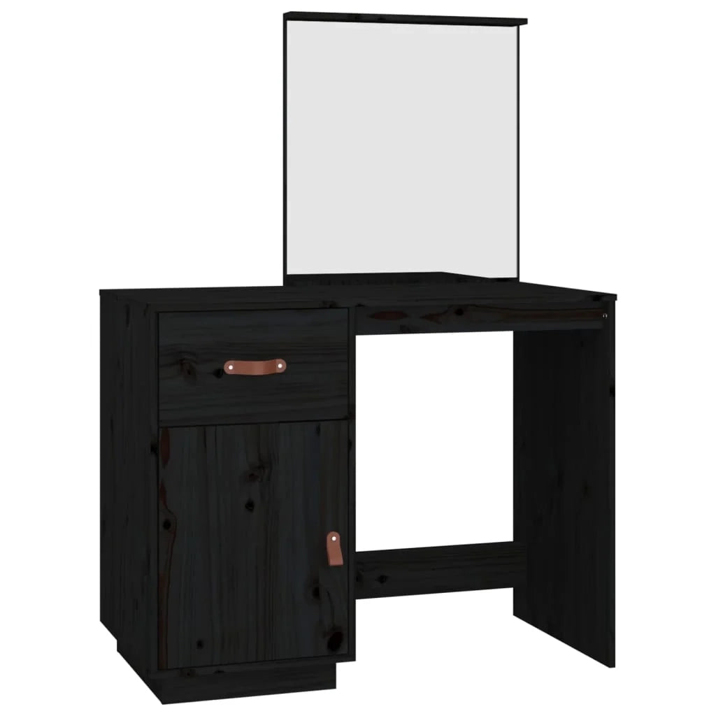 Toletta 95 x 50 x 134 cm in legno massello di pino nero 02_0006230