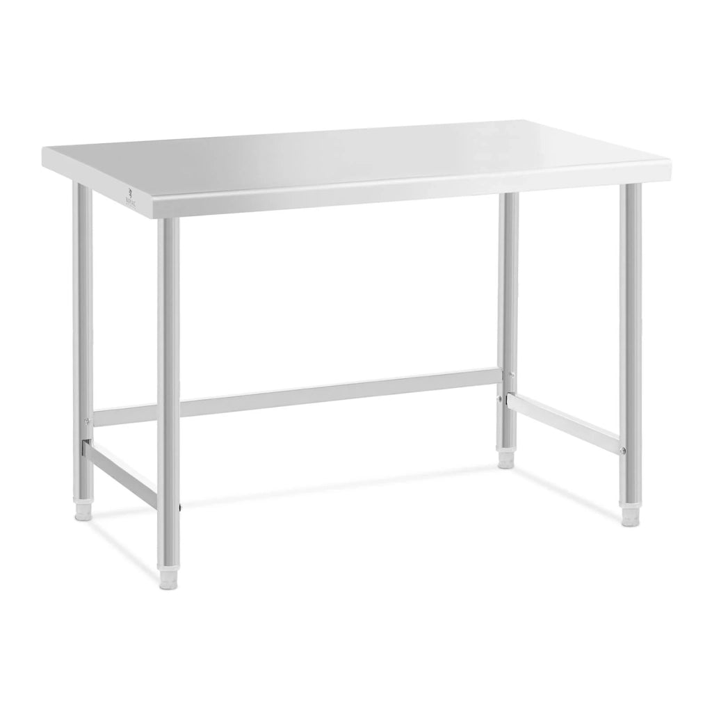 Tavolo da lavoro in acciaio inox piano di lavoro in acciaio inox tavolo da lavoro da cucina 120 x 60 cm 91 kg professionale 14_0005137