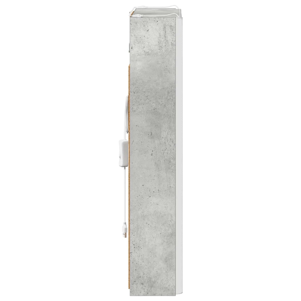 Mobiletto per specchio da bagno Grigio cemento