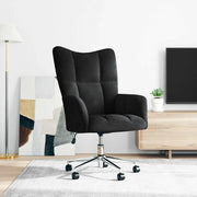 Divano Sedia-Poltrona Relax Nera in Velluto 544834