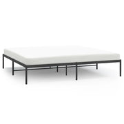 Letto matrimoniale | Letto per adulti | Giroletto in Metallo Nero 200x200 cm