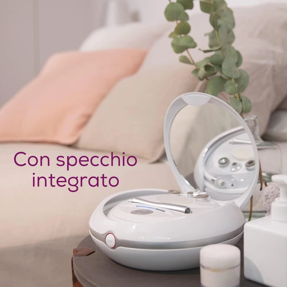 FC 100 Microdermoabrasione, Peeling del Viso Rivitalizzante con Massaggio Sottovuoto