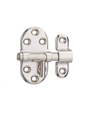 Chiusura a chiavistello per porta, acciaio, scrocco Ø 7 mm, nichelato – THIRARD