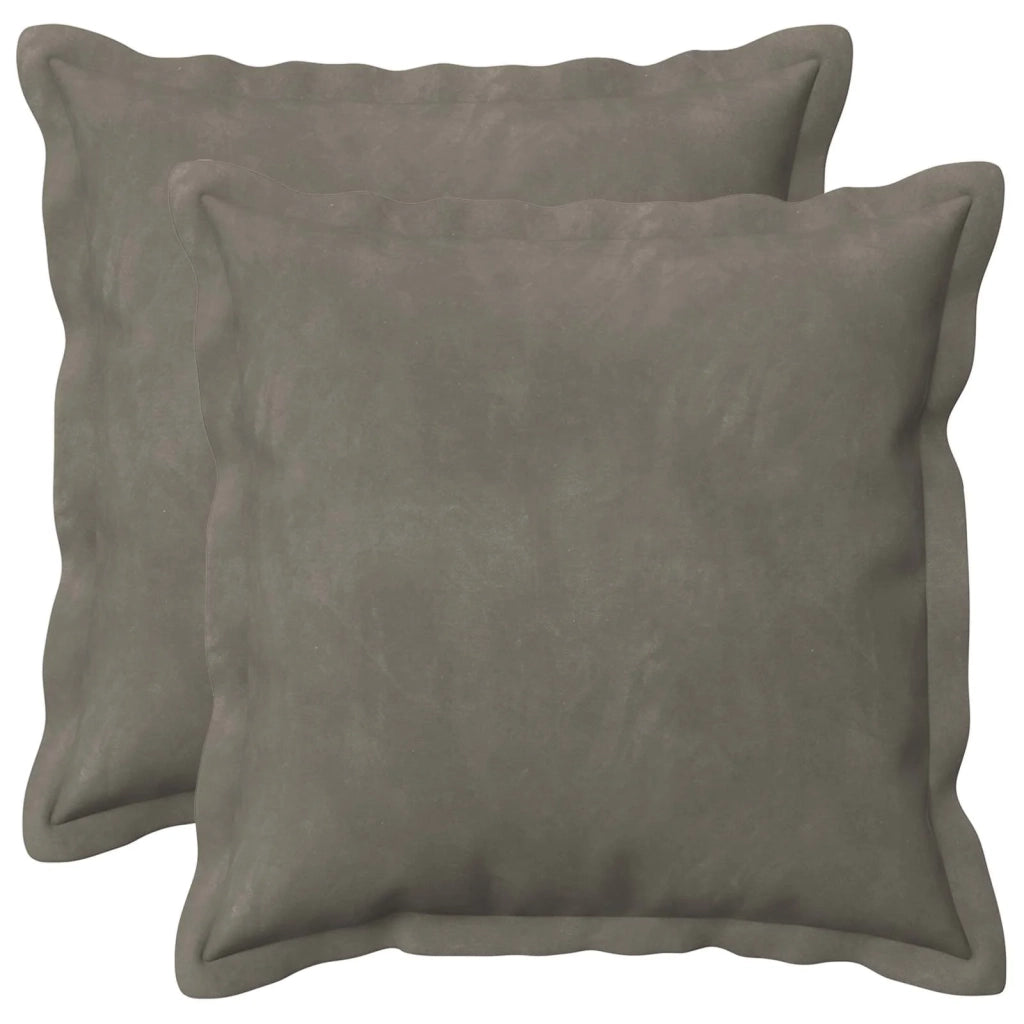 Cuscino con cuscino HOUTEN 2 pz Grigio Chiaro Velluto 931847