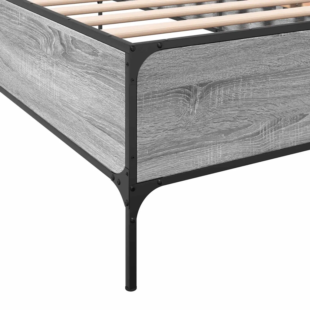 Struttura del letto Sonoma grigio 80 x 200 cm 8009122