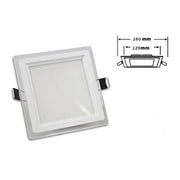 Trade Shop - Pannello Led Slim Incasso Quadrato 12watt Luce Bianca 6500k 3000k 4000k P-125eq -