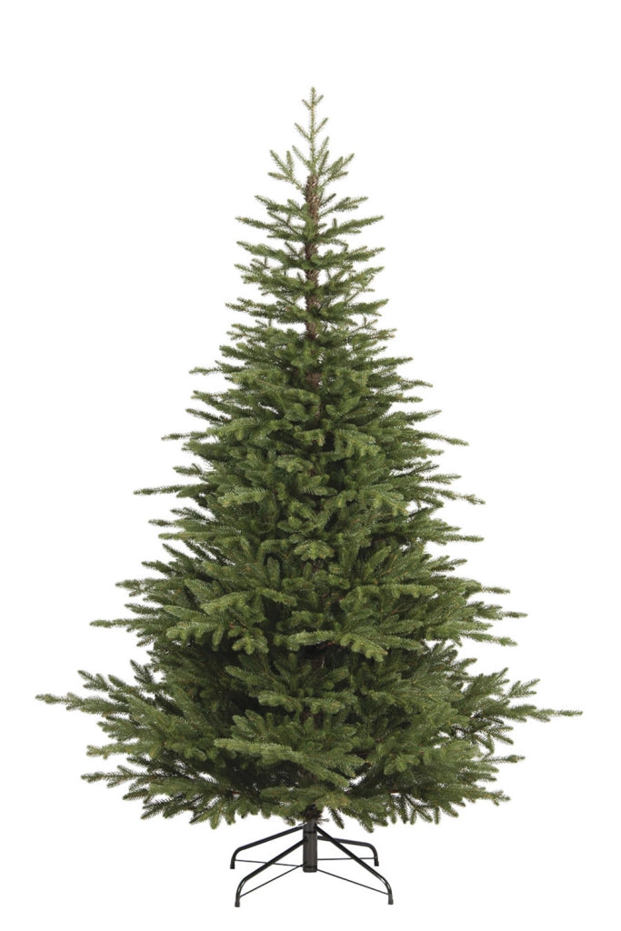 Albero di Natale Artificiale Realistico 210 cm 606 Rami Apertura a Ombrello Verde