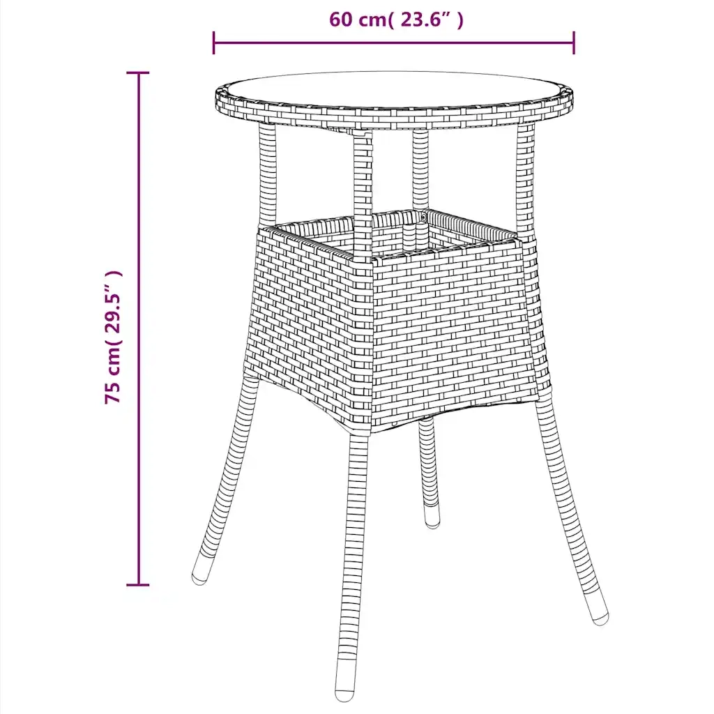 Set Pranzo Giardino 5 pz | Set Salotto da Giardino con Cuscini Grigio Polyrattan Acacia