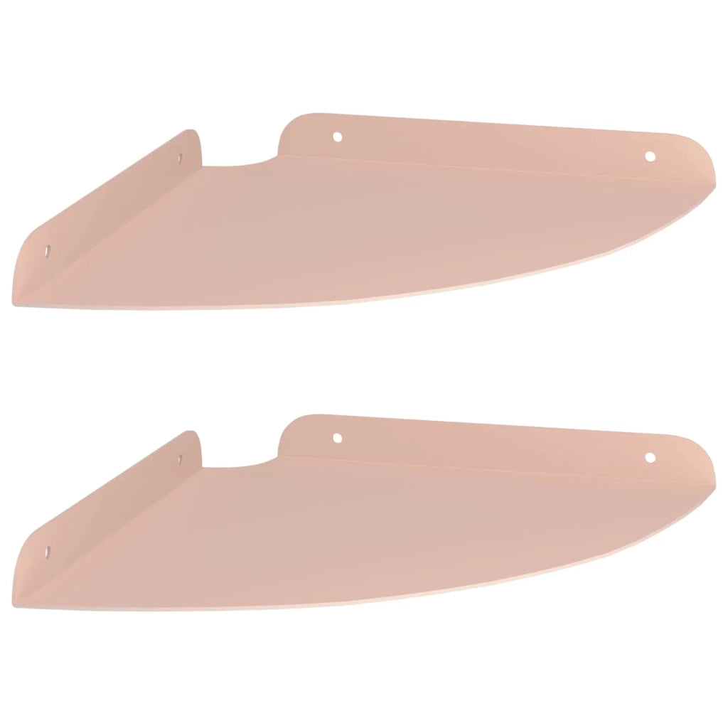 Mensola sospesa con lo scaffale 2 pcs Rosa 24 x 24 x 2 cm 8004100