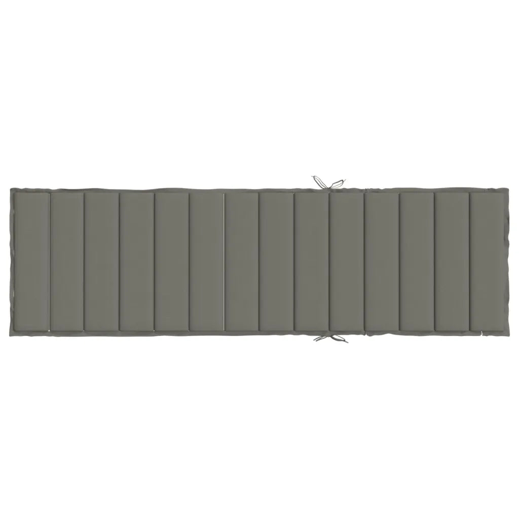 vidaXL Cuscino per Lettino Prendisole Grigio Scuro Mélange 200x70x4cm