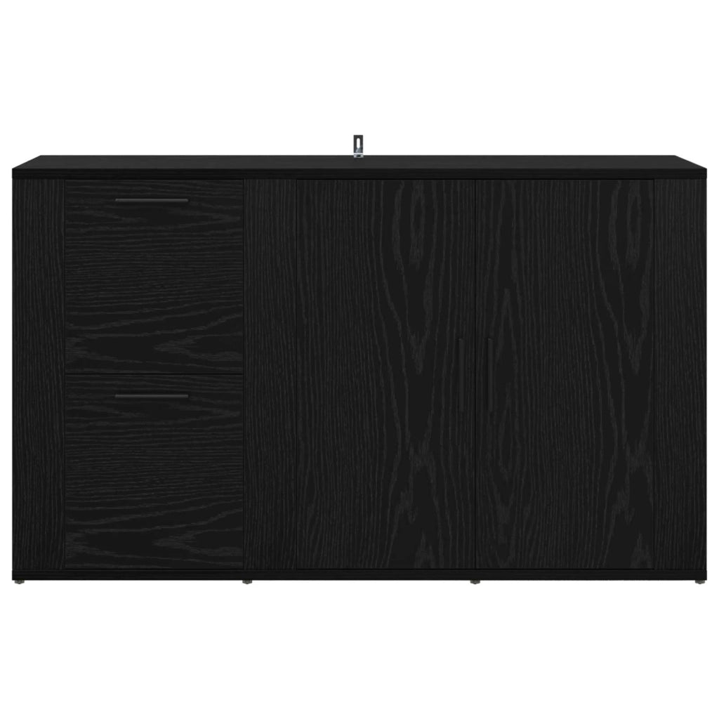 Credenza Rovere Nero 100 x 33 x 59.5 cm Legno multistrato 881140