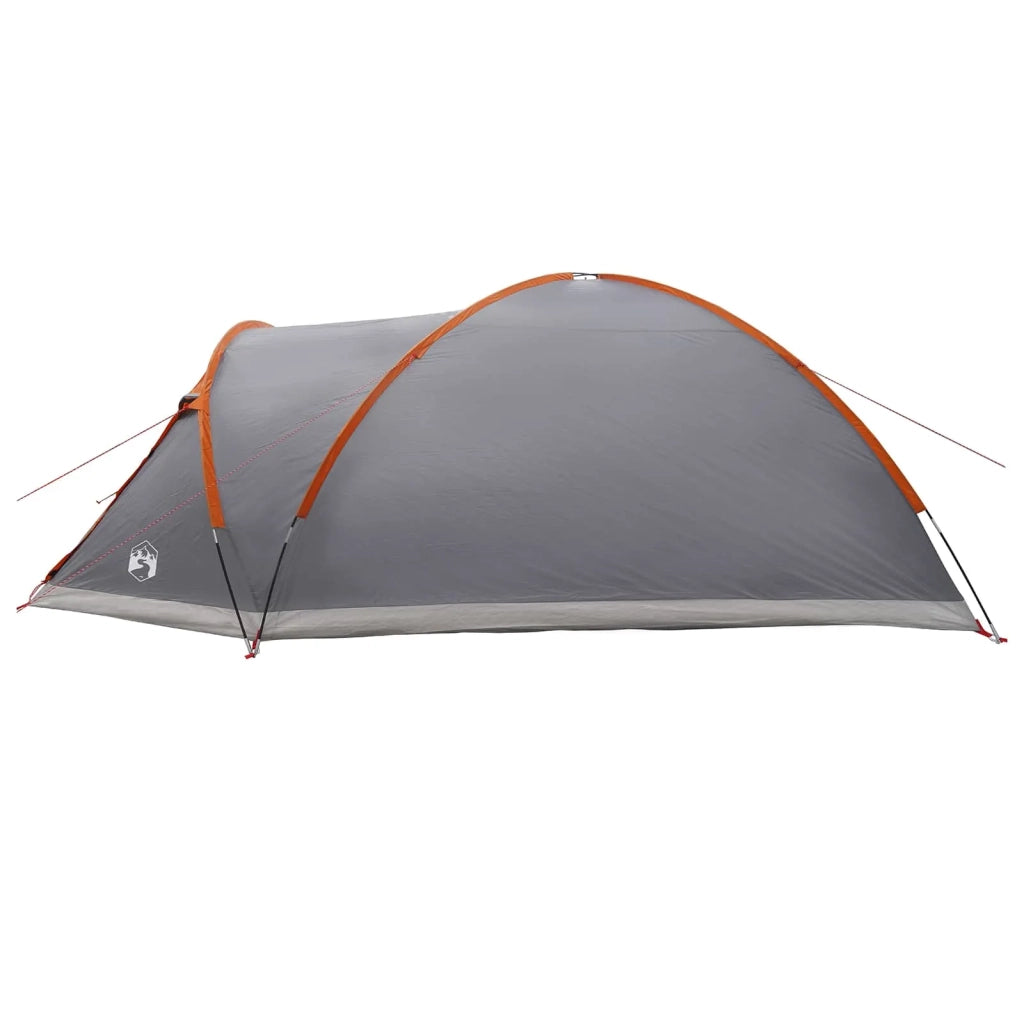 Tenda Capanna Grigio e arancione 8 persone Poliestere e Acciaio 42028589