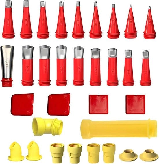32 pezzi di valvole di drenaggio in acciaio inossidabile, set di valvole di drenaggio in silicone, set di utensili con diverse misure.