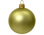Box Da 6 Palline Di Natale In Vetro Opaco Colore Pistacchio 6Cm