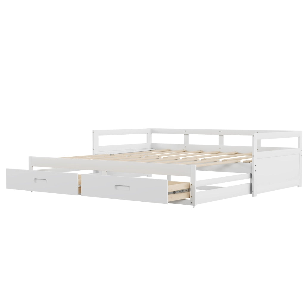 Letto sofa estraibile legno di pino bianco 180x200 cm