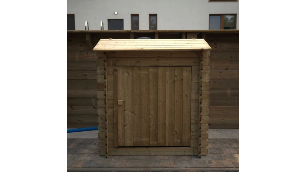 Armadietto da giardino per piscina per attrezzature 1.2x0.89 m H.1.13 m - Impregnato - SZA7 - ALTANKA