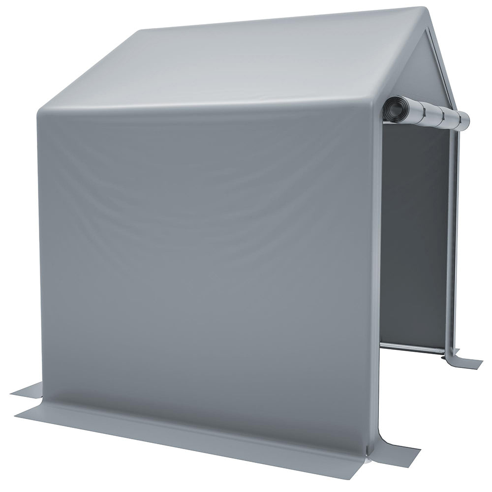 Ripostiglio per attrezzi - Xylo - 190x170x200cm - Grigio scuro - Garage per biciclette, tenda garage, capanno da giardino