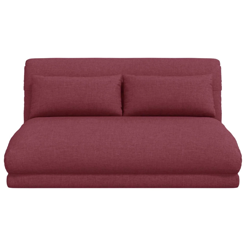 Sedia da Pavimento Rosso Vino 110 x 82 x 55 cm Tessuto 42028205