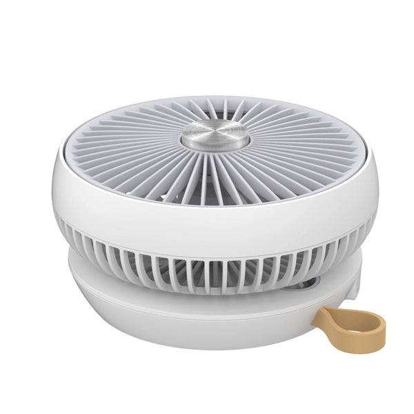CFG Ventilatore da tavolo AIR STUDIO EV122 ricaricabile potente USB 4 velocità da scrivania silensioso compatto richiudibile ideale per uso domestico ufficio piccolo motore DC batteria al litio 4000 mAh