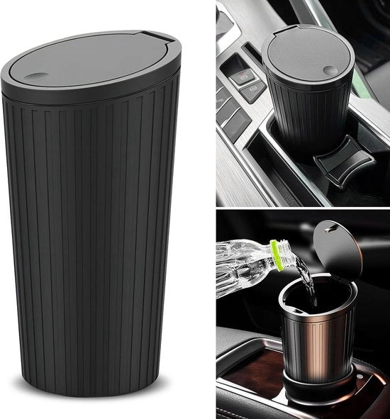 Bacetto di riciclaggio con coperchio, contenitore di riciclaggio per l'auto, contenitori di riciclaggio mini per l'auto, portabicchieri per l'auto, sacchetti di riciclaggio universali impermeabili per l'auto, ufficio, cucina