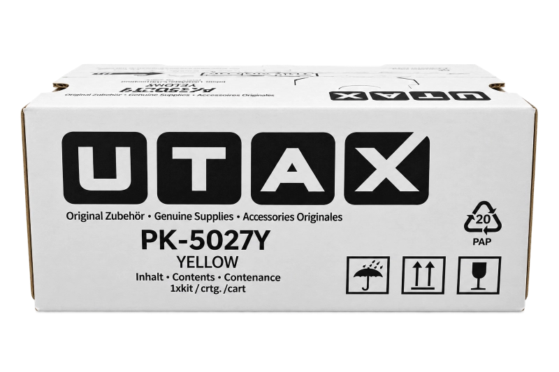 ORIGINAL Utax toner giallo PK-5027Y 1T0C22AUT1 ~2400 Seiten