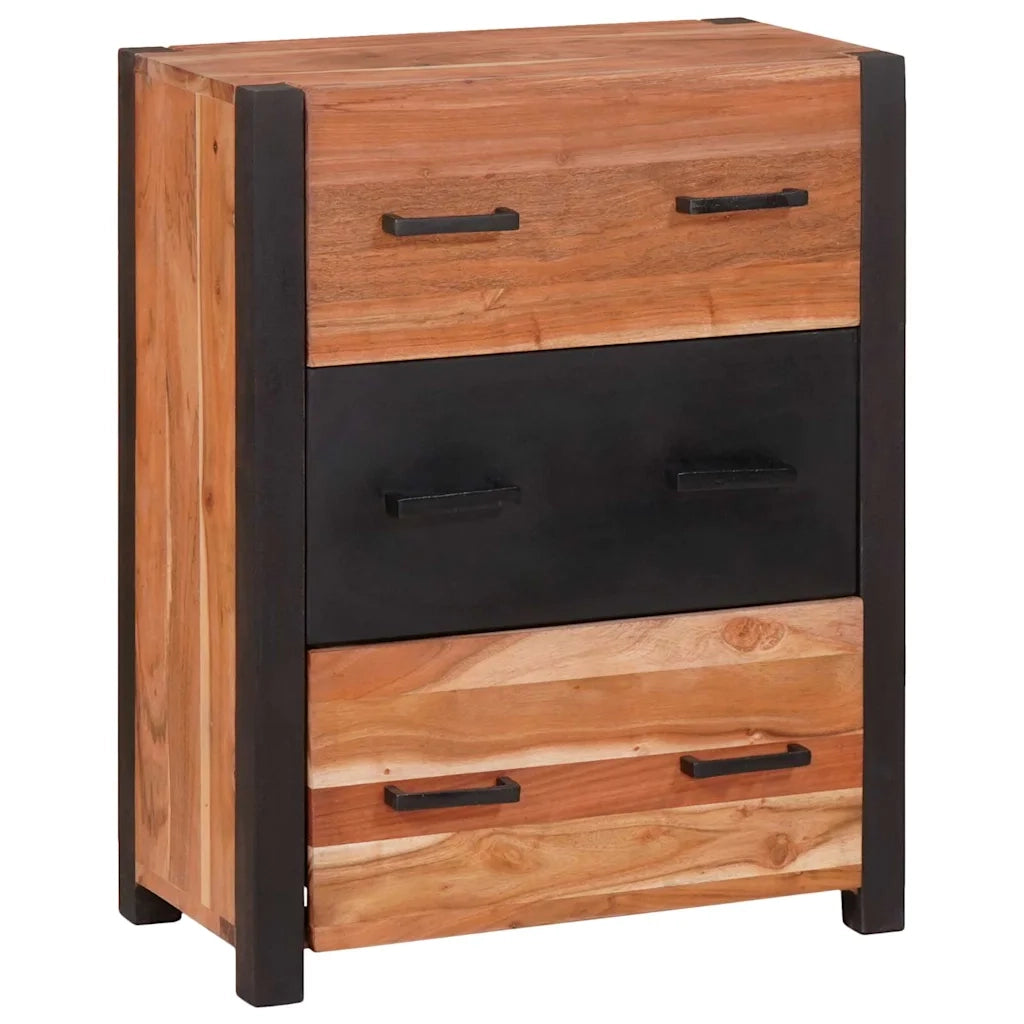 Credenza Marrone 55 x 30 x 75 cm Legno di Acacia Massello 4104008