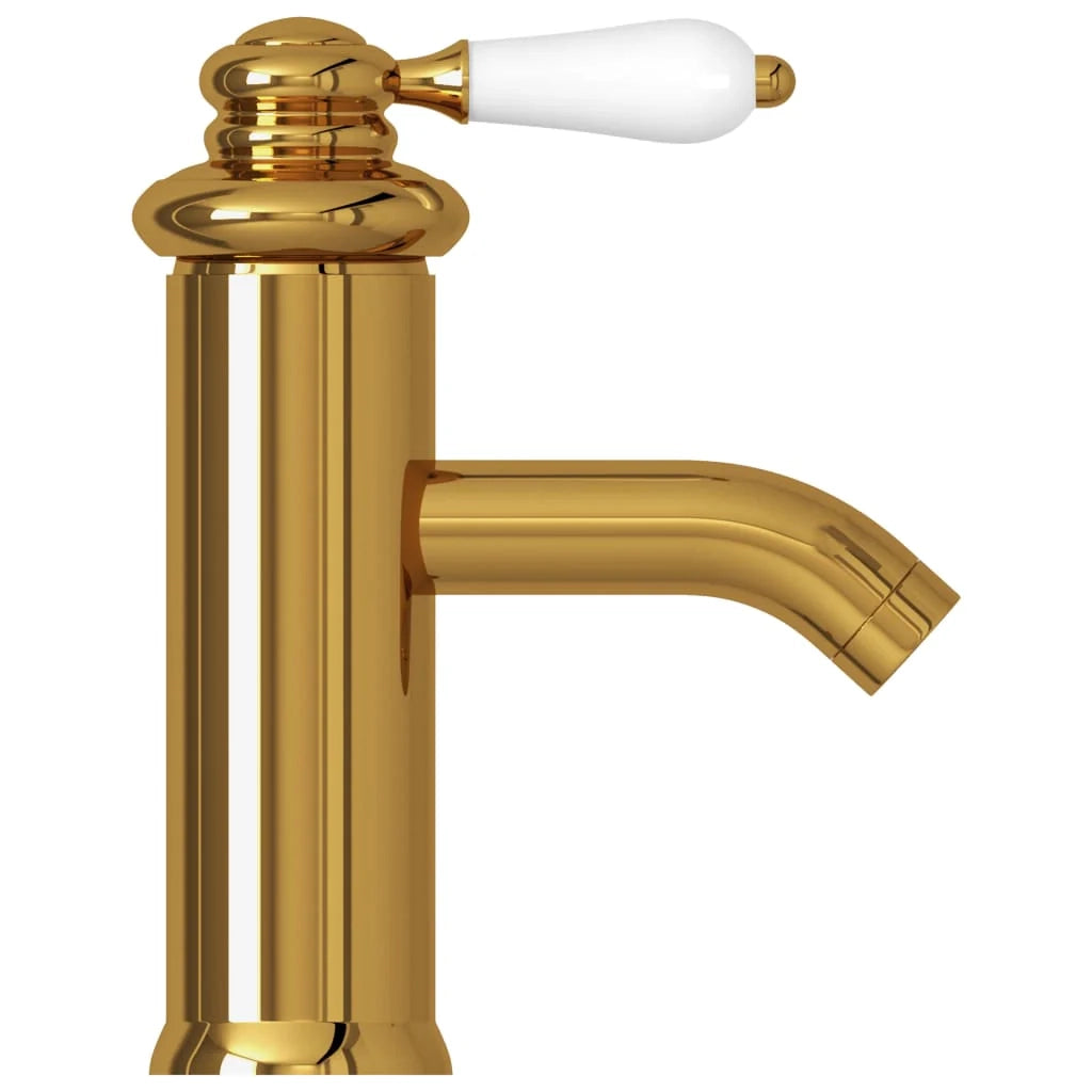Rubinetto per lavabo miscelatore per bagno rubinetto per bagno interno 18 cm oro 02_0003517