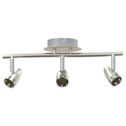 Moderno faretto da soffitto orientabile con illuminazione concentrata 36,5 x 10 x 12,5 cm metallo nichelato 02_0058324