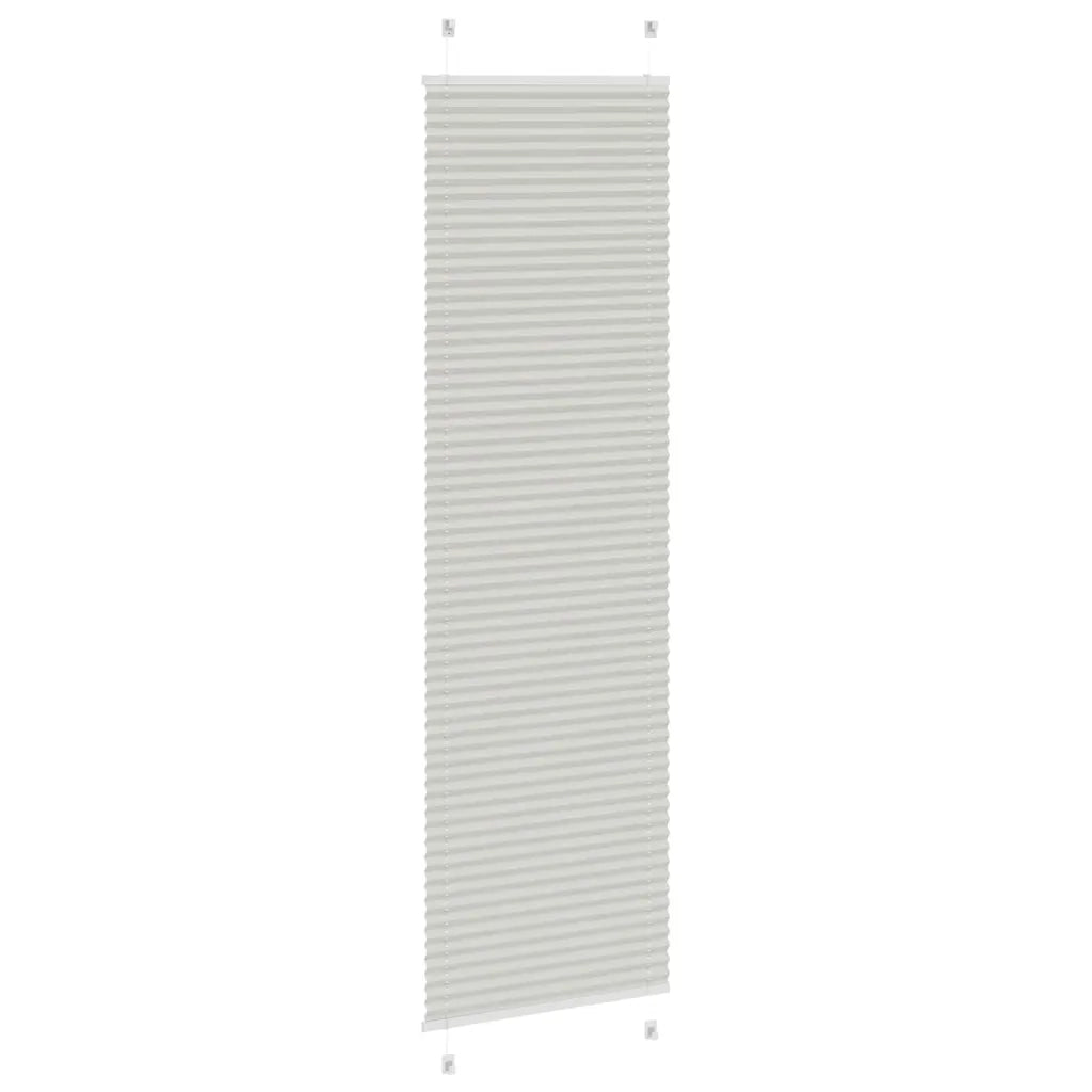 Tenda Plissettata Grigio Chiaro 65x200 cm Larghezza Tessuto 4015357