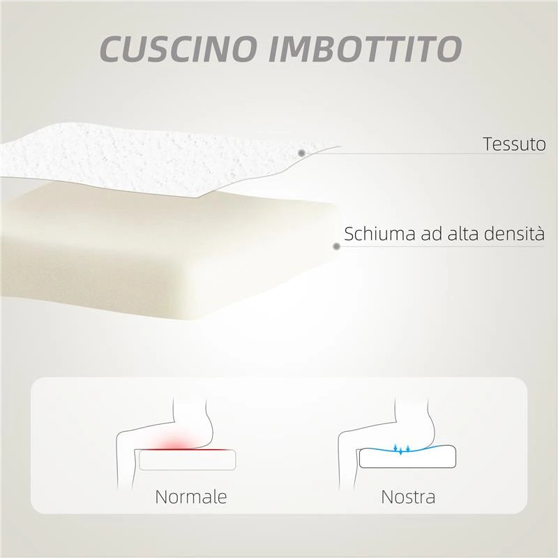SEDIA DA UFFICIO IMBOTTITA CON SCHIENALE A CUORE E ROTELLE IN VELLUTO TEDDY E PLASTICA 45X56X78-88 CM BIANCO