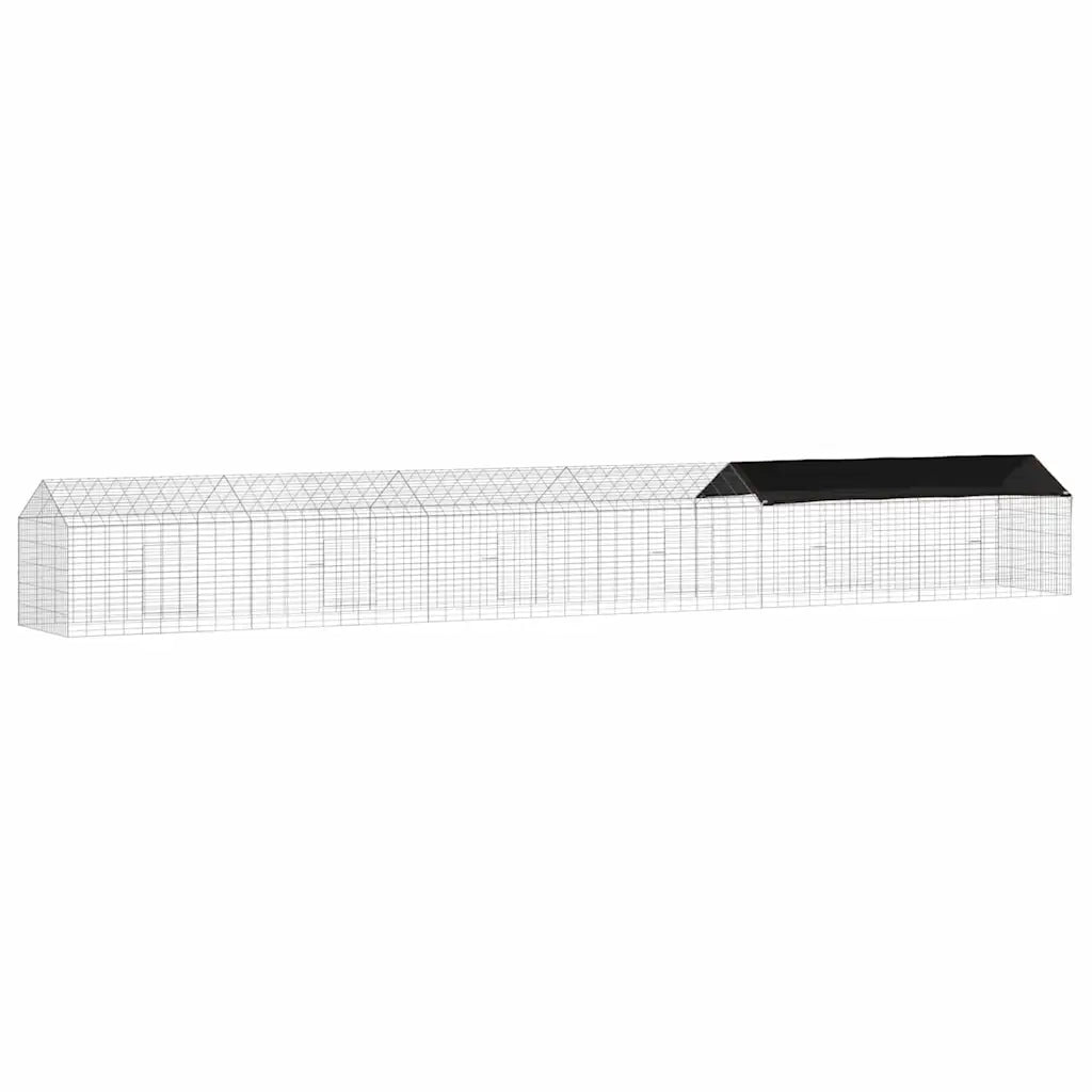 Gabbia per Conigli Argento 600 x 78 x 78 cm Acciaio zincato