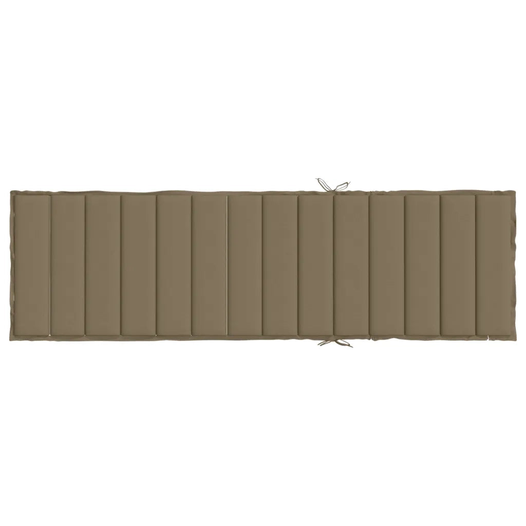 Cuscino per Lettino Prendisole Tortora Mélange 200x60x4 cm 4002517