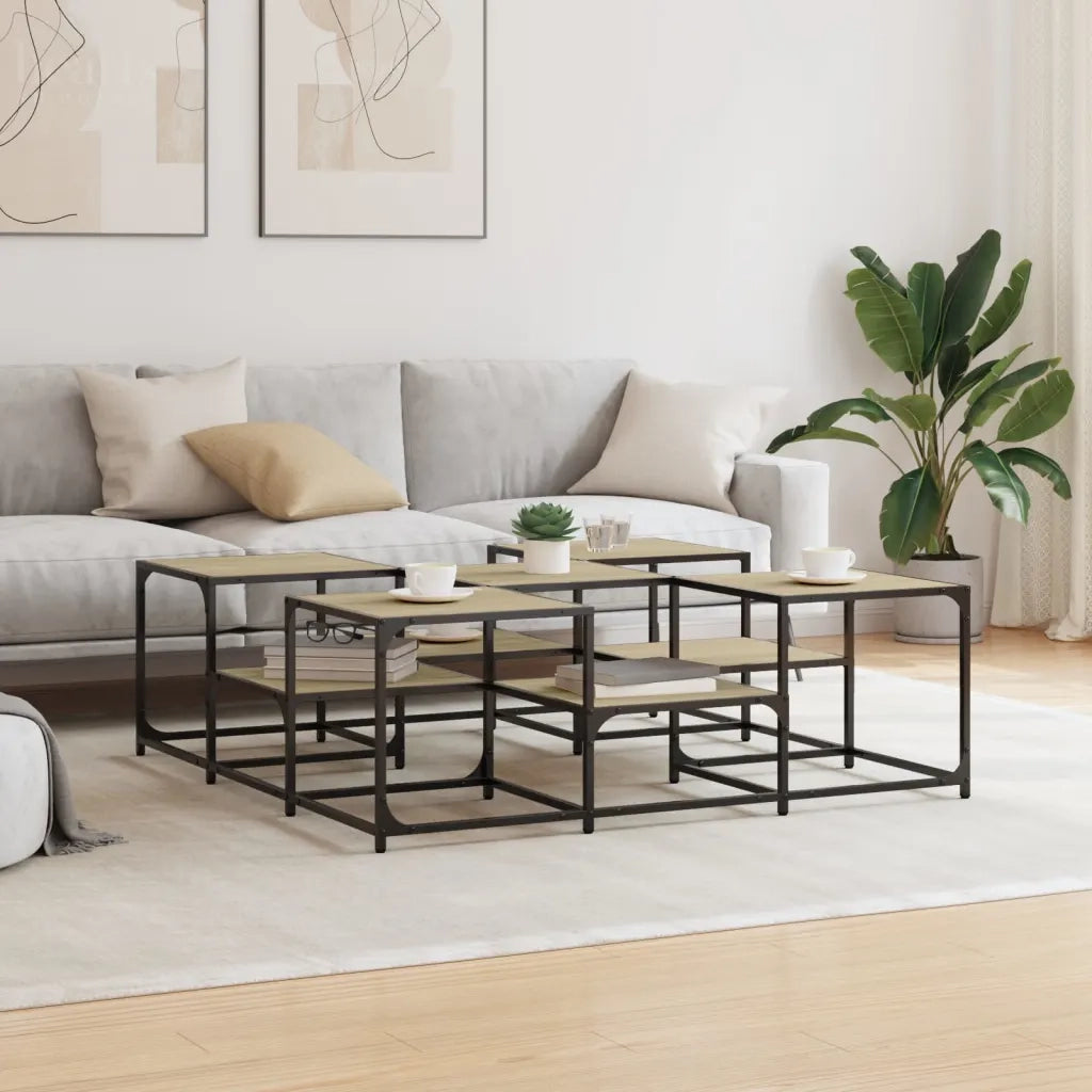 Tavolino salotto | Tavolino da caff¨¨ | Tavolino da Soggiorno Rovere Sonoma 121x121x40 cm Legno Multistrato