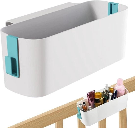 Organizzatore di libreria a muro con 2 ganci rimovibili - Verde - Per libreria e archivio - Casa e ufficio - Cassetto di archiviazione pratica