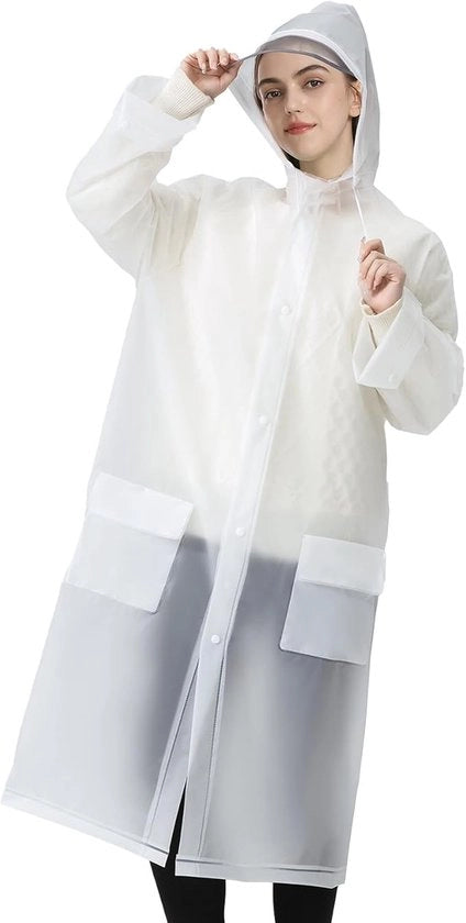 Giubbotto impermeabile trasparente con cappuccio - Impermeabili - giubbotto donna - giubbotto uomo - poncho impermeabile