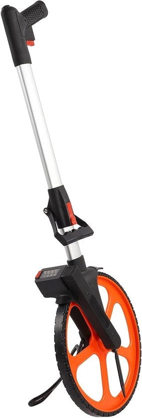 Ingegno per misurazione del terreno con ruota meccanica telescopica 0-9999,9 m/0-9999,9 ft - strumento di misura professionale con freno - attrezzo di misura per il terreno con ruota meccanica