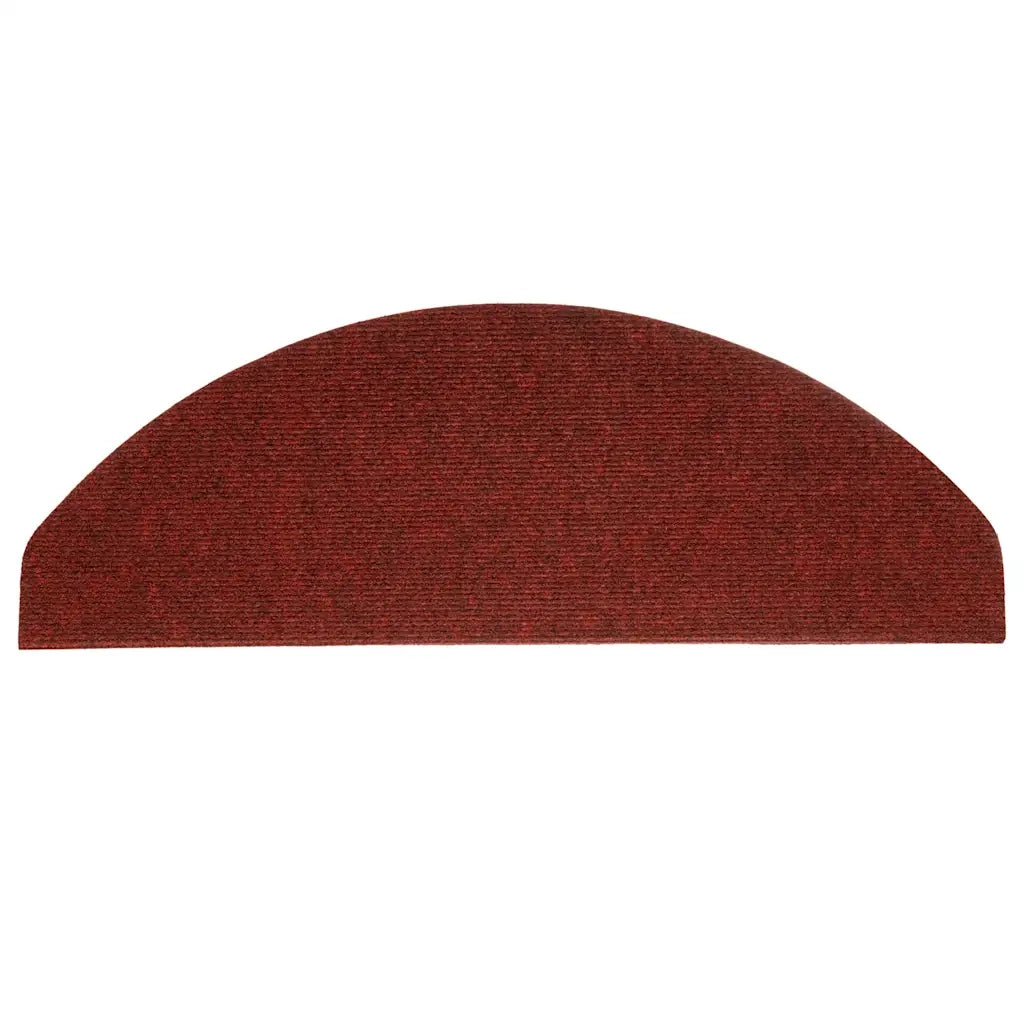 Tappetini Autoadesivi per Scale 15 pz 65x22,5x3,5 cm Rossi 136398